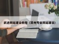 青海武进网站建设教程（常州专业网站建设）
